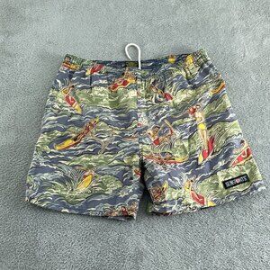 Vintage Sunsports Surfing Print Swim Shorts 5005
